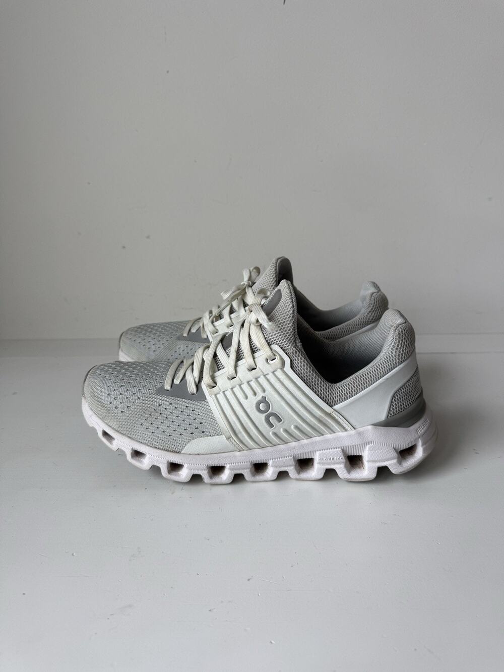 On Cloud Running Shoes Women's Size 8.5 Cloudswift Glacier Gray White EU 40